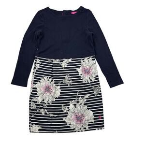 Joules Navy Stripe Floral Dress